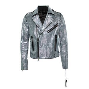Balmain, Crystal embellished biker jacket